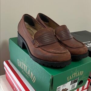 Eastland Chestnut Leather Men's Slip-Ons